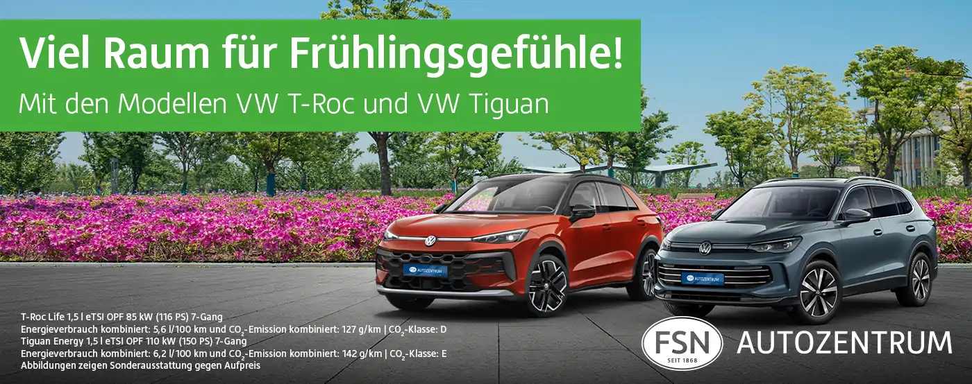 Frühlingsaktion VW T-Rock und Tiguan